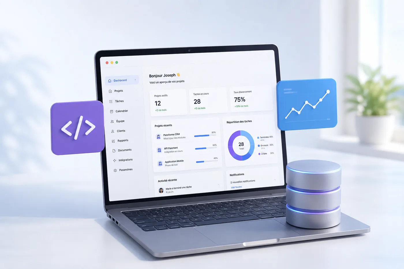 Kanorix création et refonte applications metier sur mesure